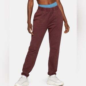 Outdoor Voices Cotton Terry Joggers in Burgundy Size Small